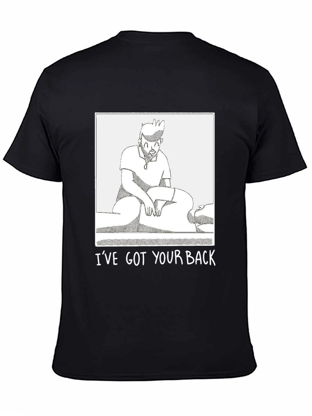 Funny Ive Got Your Back Graphic Tee - Black
