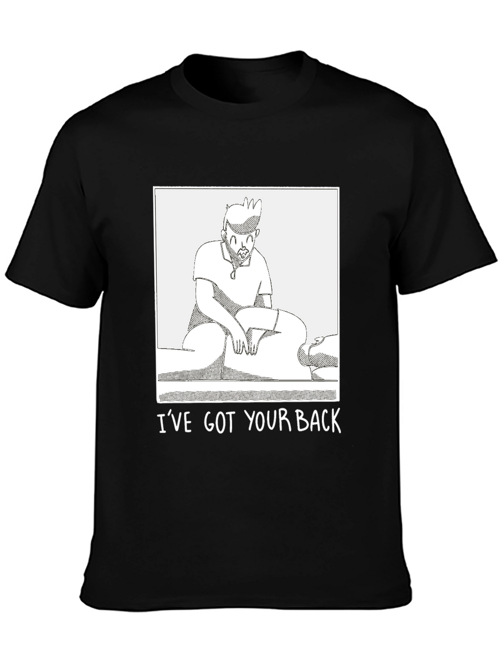 Funny Ive Got Your Back Graphic Tee - Black