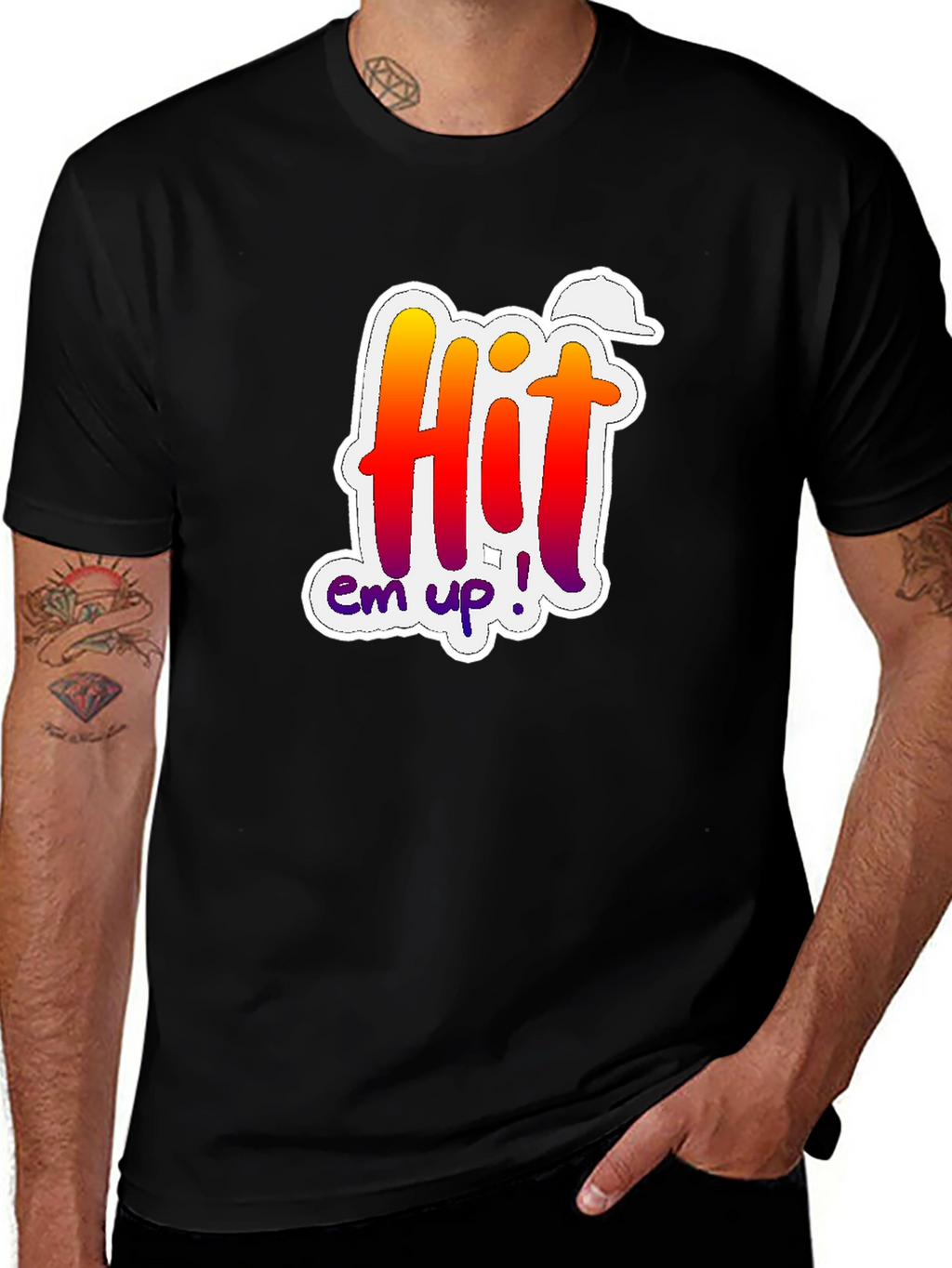 Hit Em Up Graphic T-Shirt