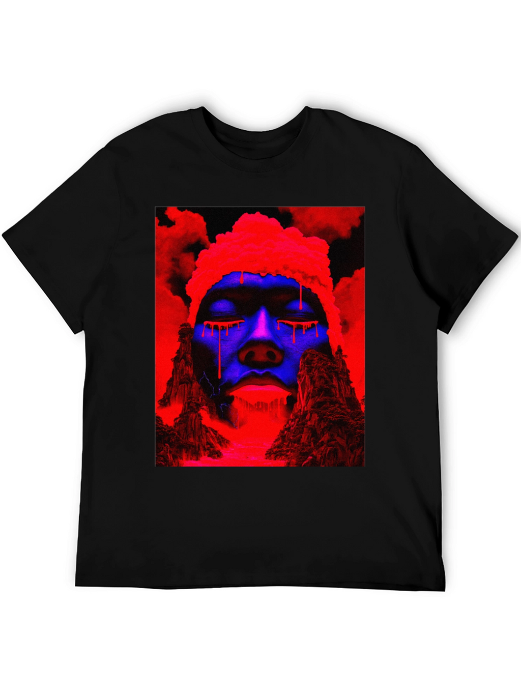 Vaporwave Drip T-Shirt - Black