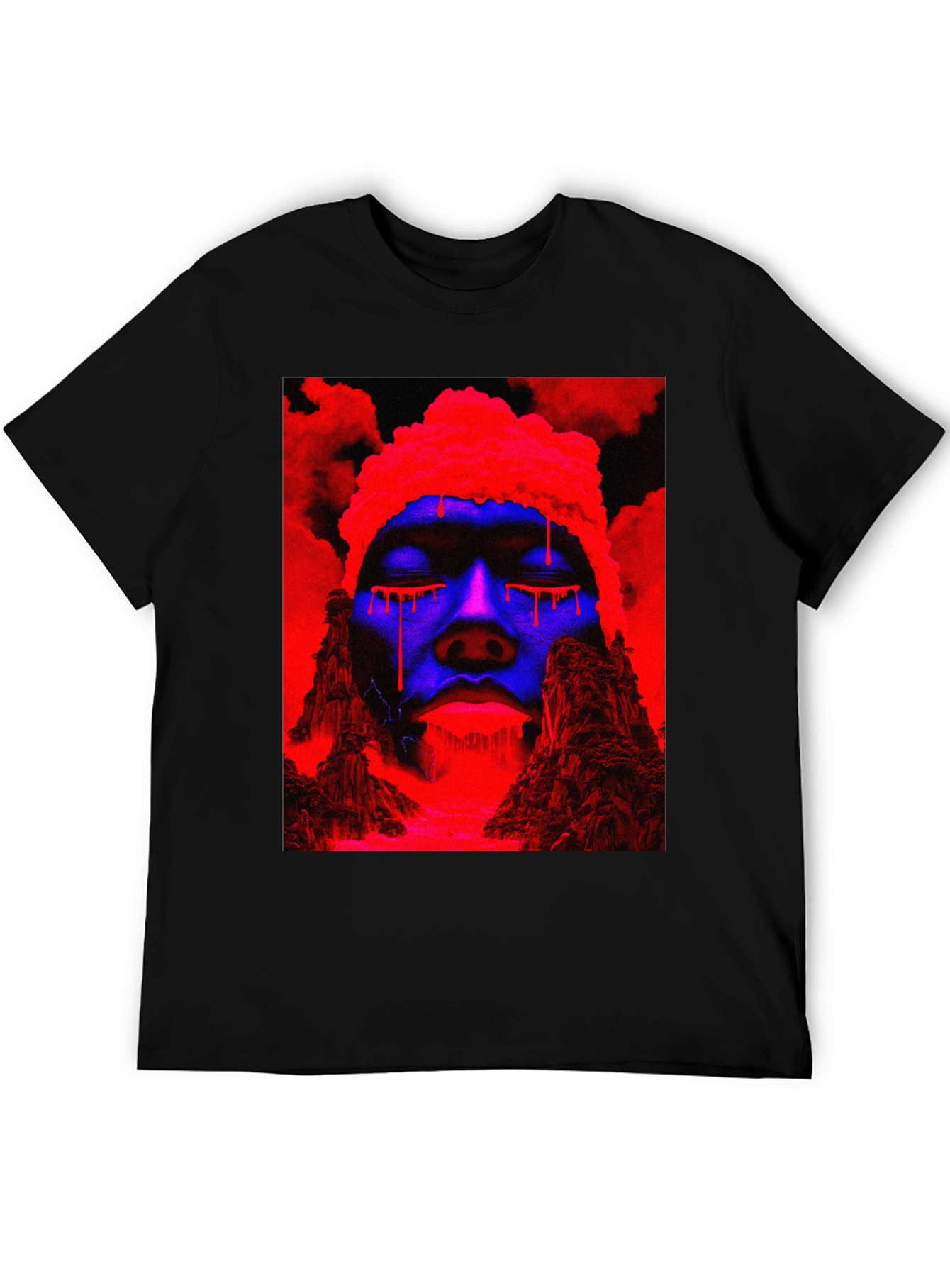 Vaporwave Drip T-Shirt - Black
