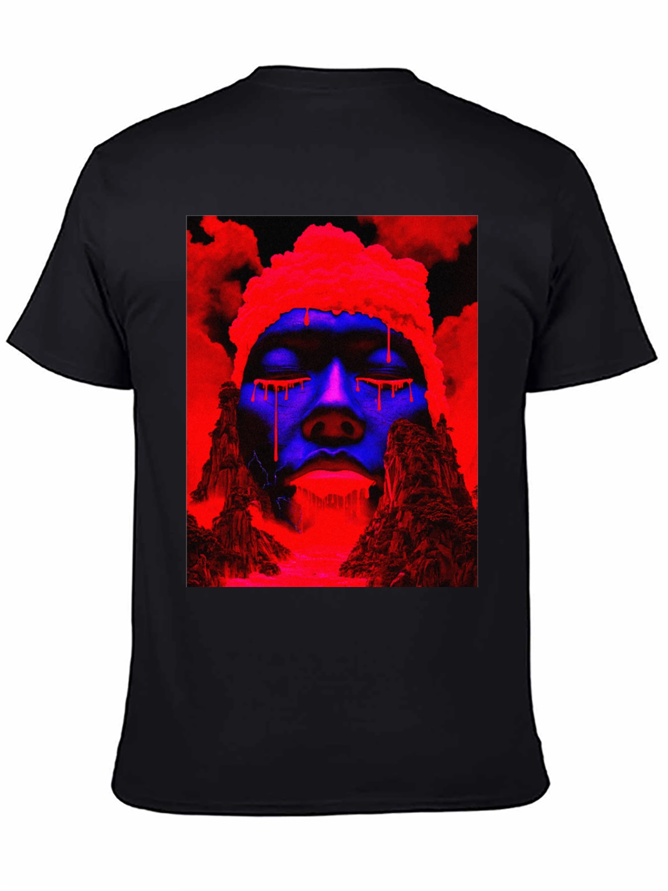 Vaporwave Drip T-Shirt - Black