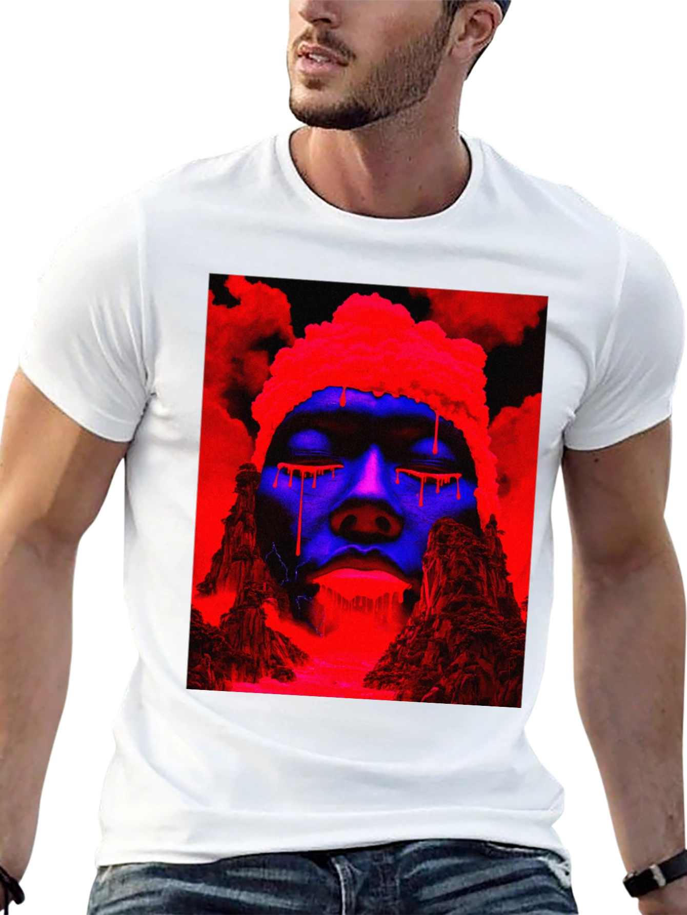 Vaporwave Drip T-Shirt - Black