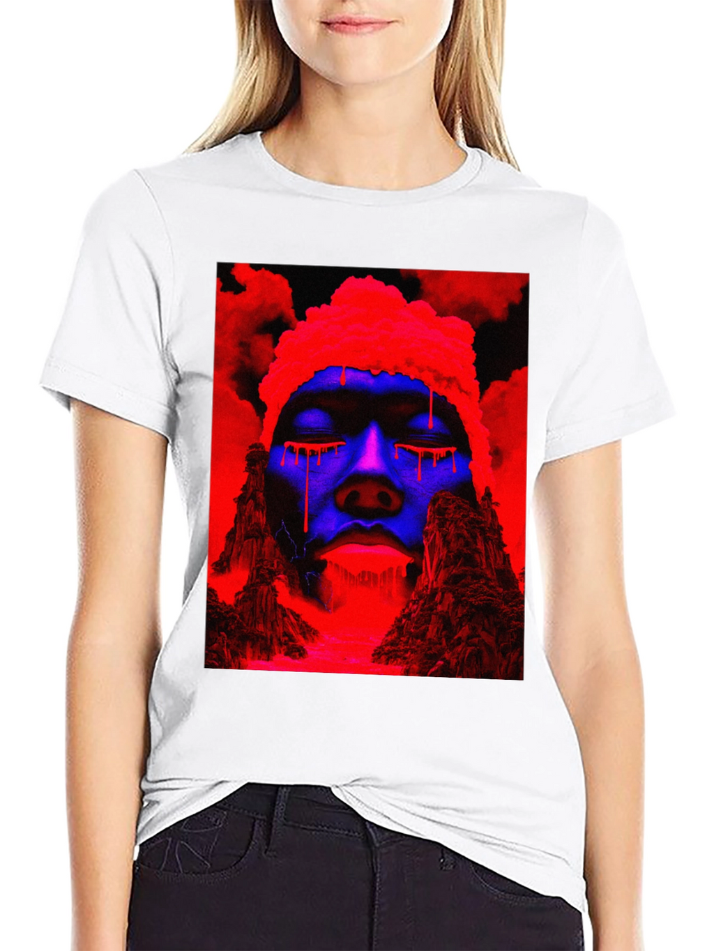 Vaporwave Drip T-Shirt - Black