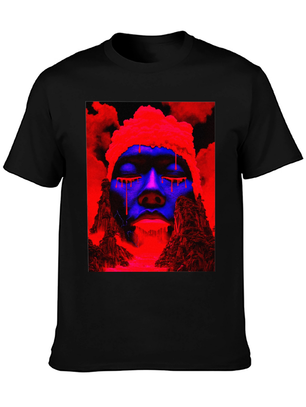 Vaporwave Drip T-Shirt - Black