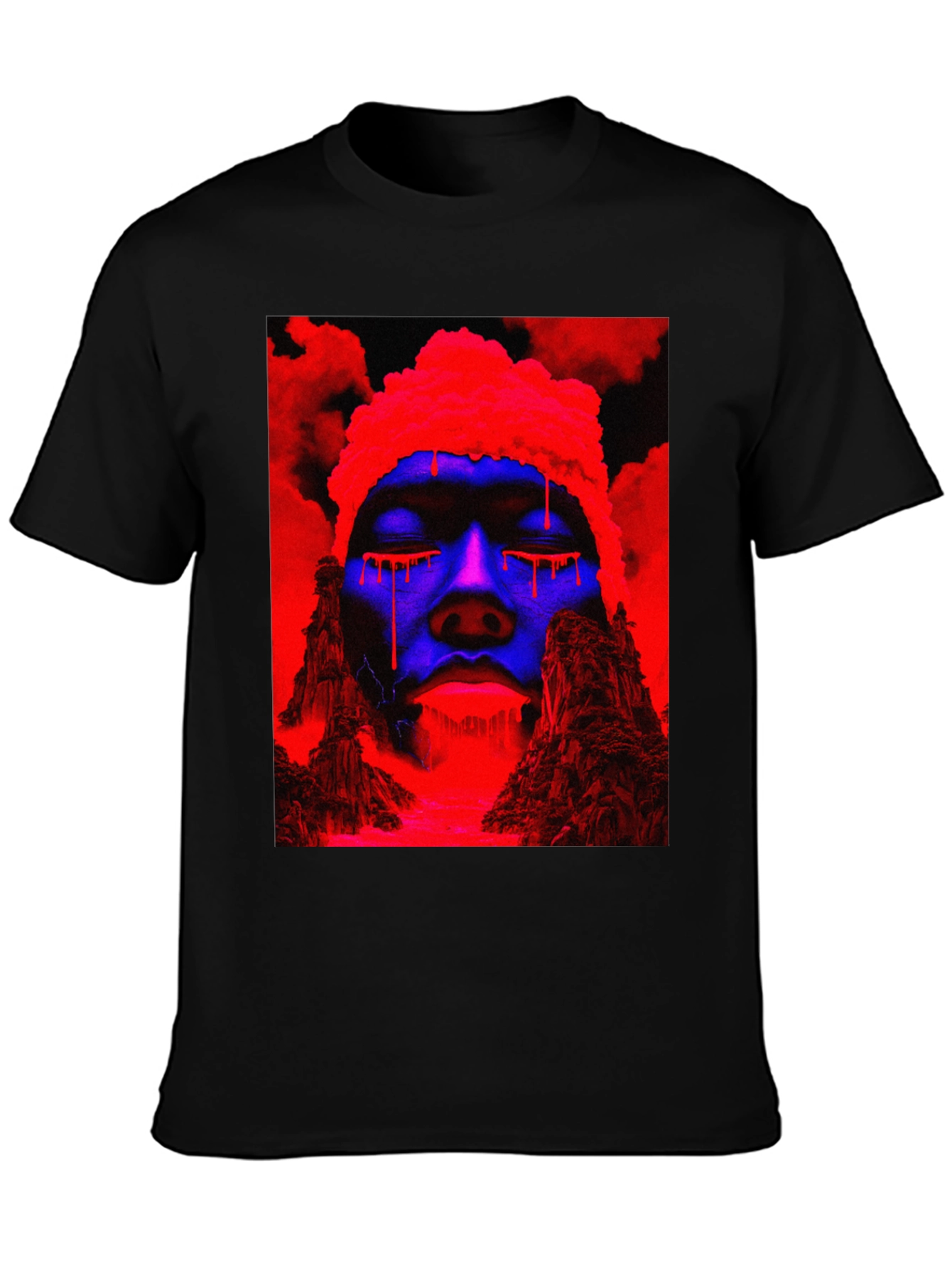 Vaporwave Drip T-Shirt - Black