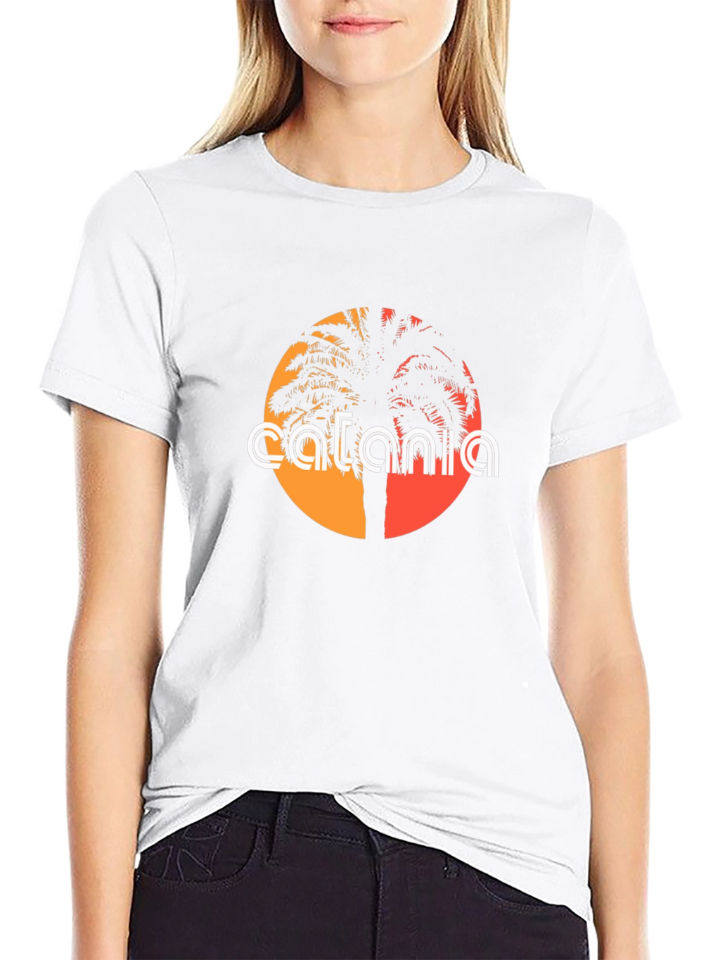 Catania Palm Tree Graphic T-Shirt