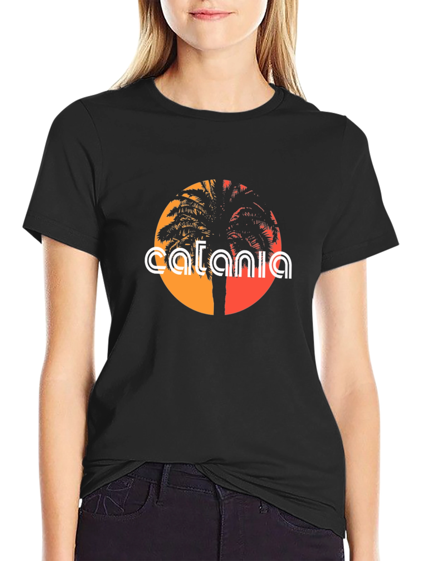 Catania Palm Tree Graphic T-Shirt
