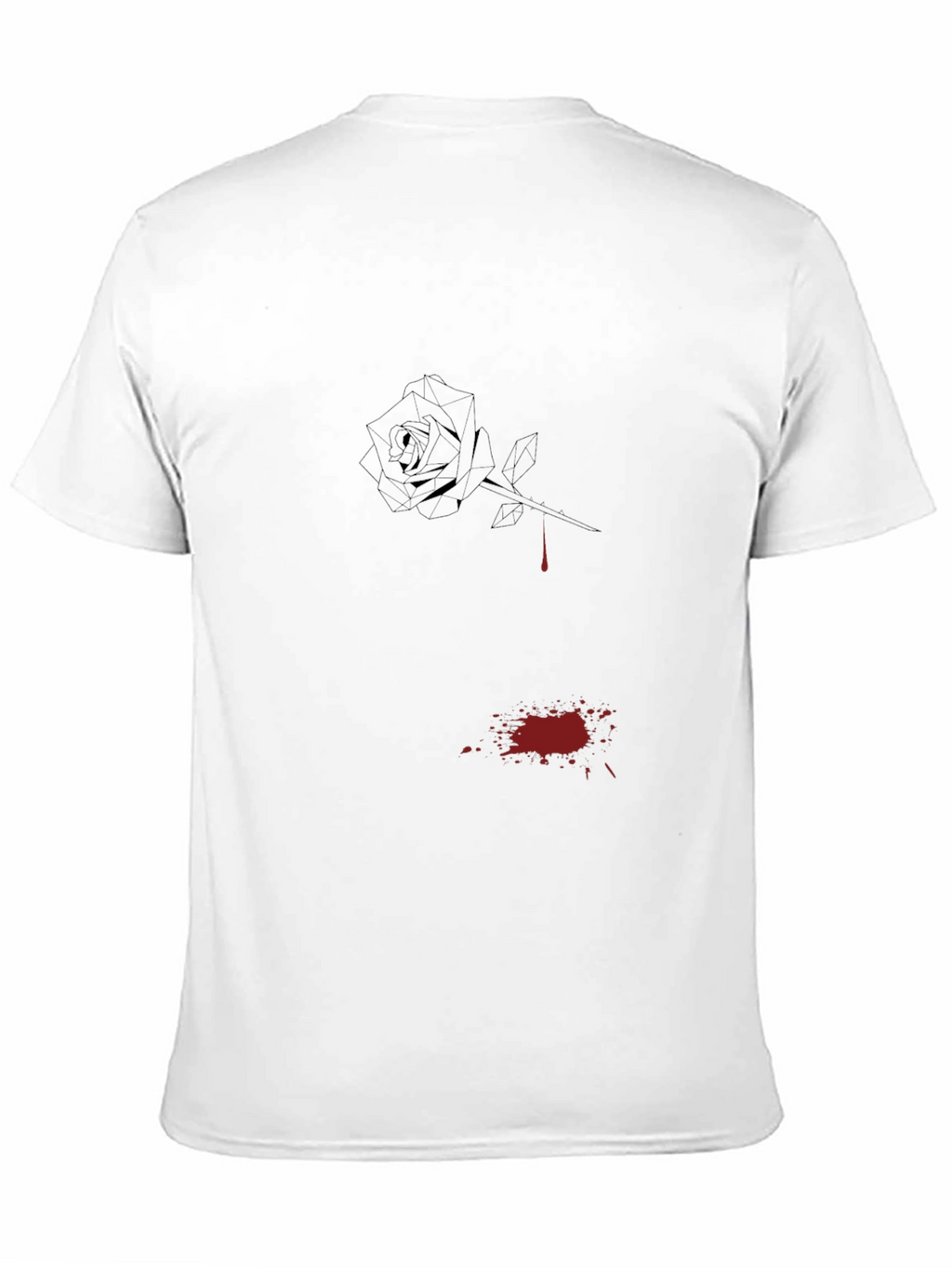 Black Rose Drip Graphic Tee