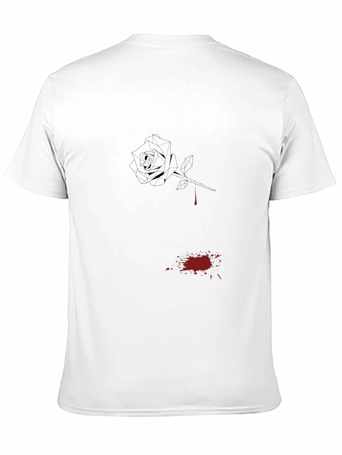 Black Rose Drip Graphic Tee