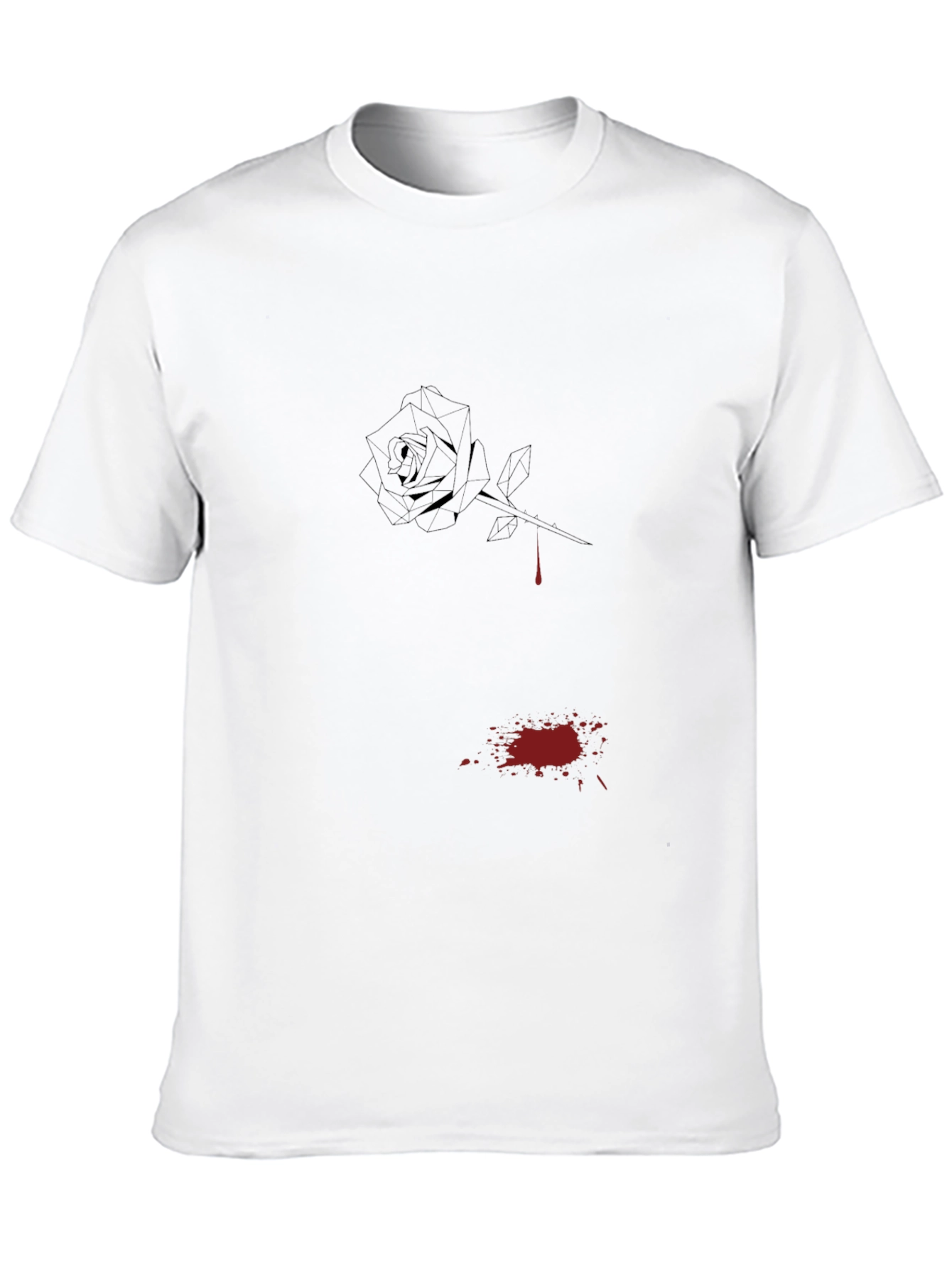 Black Rose Drip Graphic Tee