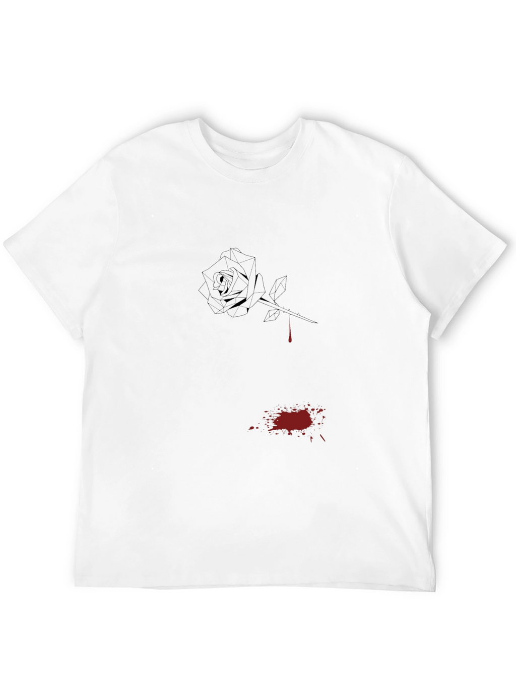 Black Rose Drip Graphic Tee