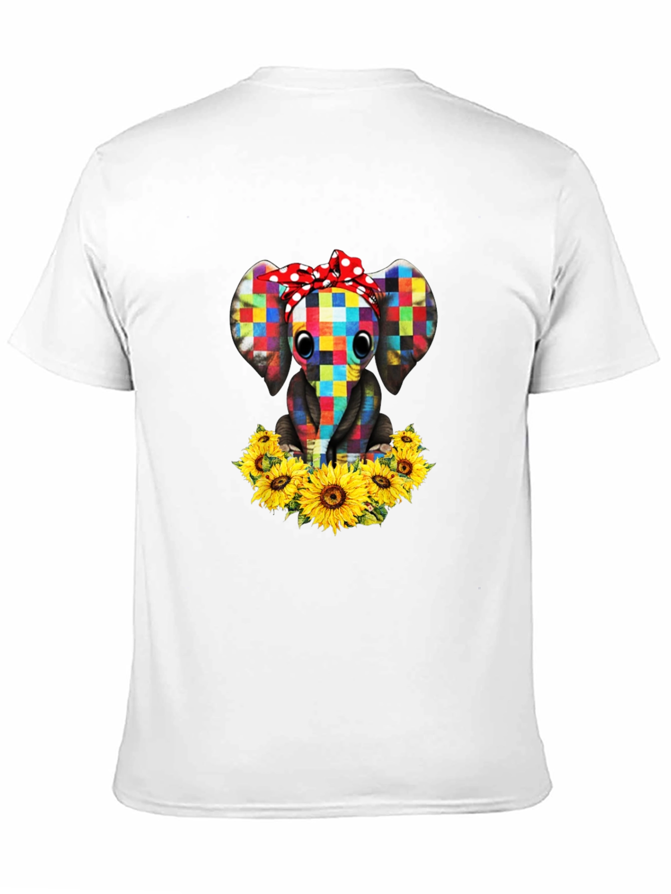 Elephant Sunflower Graphic T-Shirt