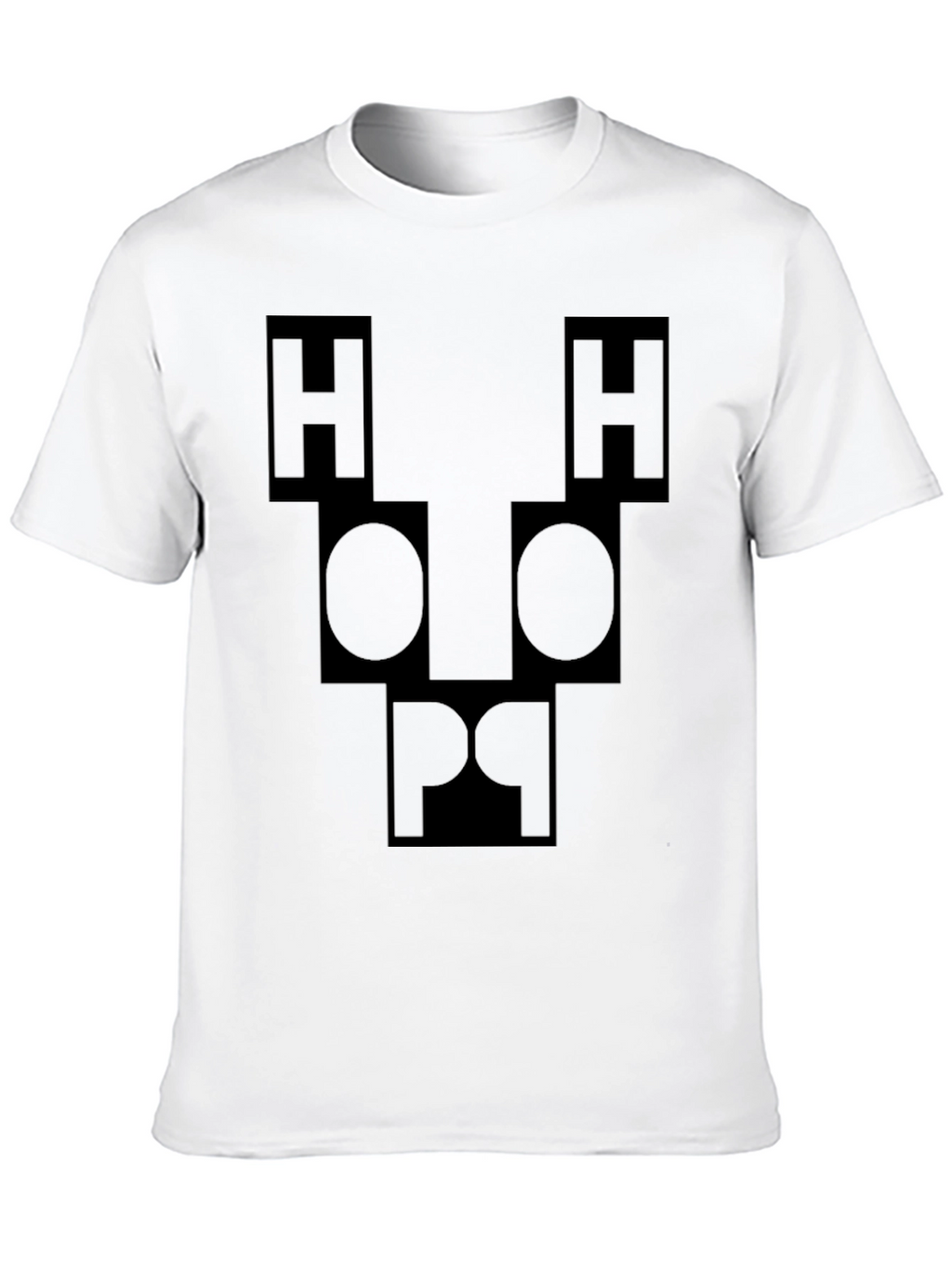 Abstract Face Graphic Tee - Black Unisex T-Shirt
