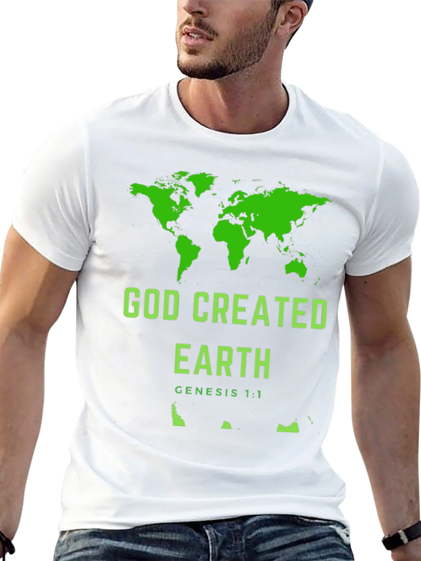 God Created Earth Christian T-Shirt