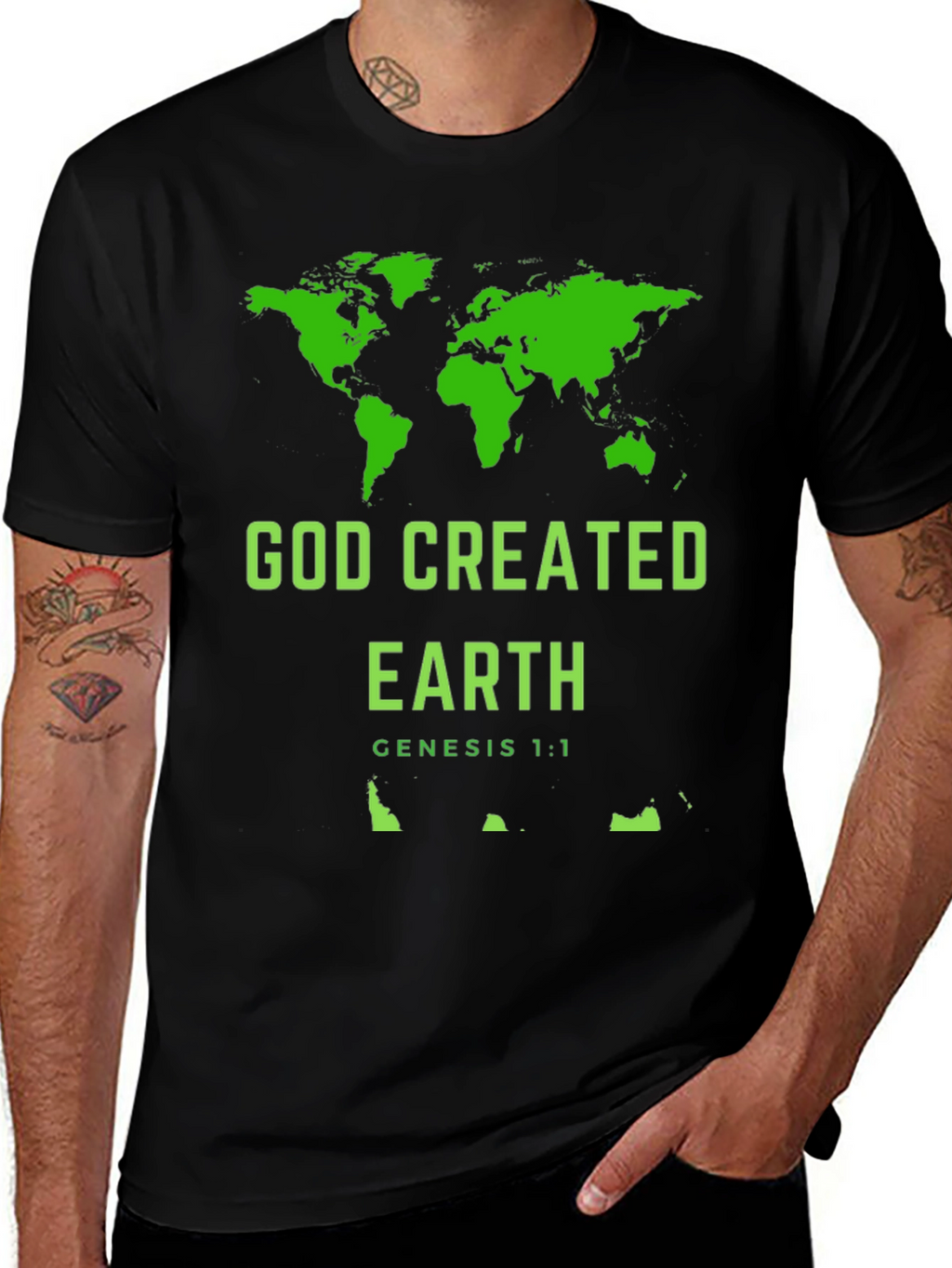 God Created Earth Christian T-Shirt