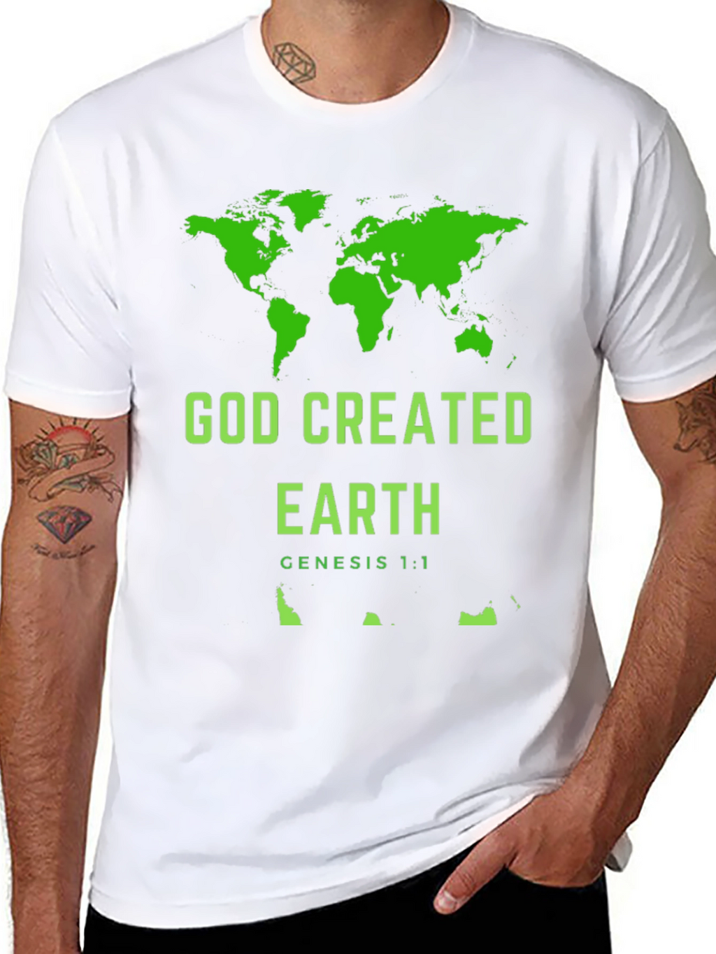 God Created Earth Christian T-Shirt