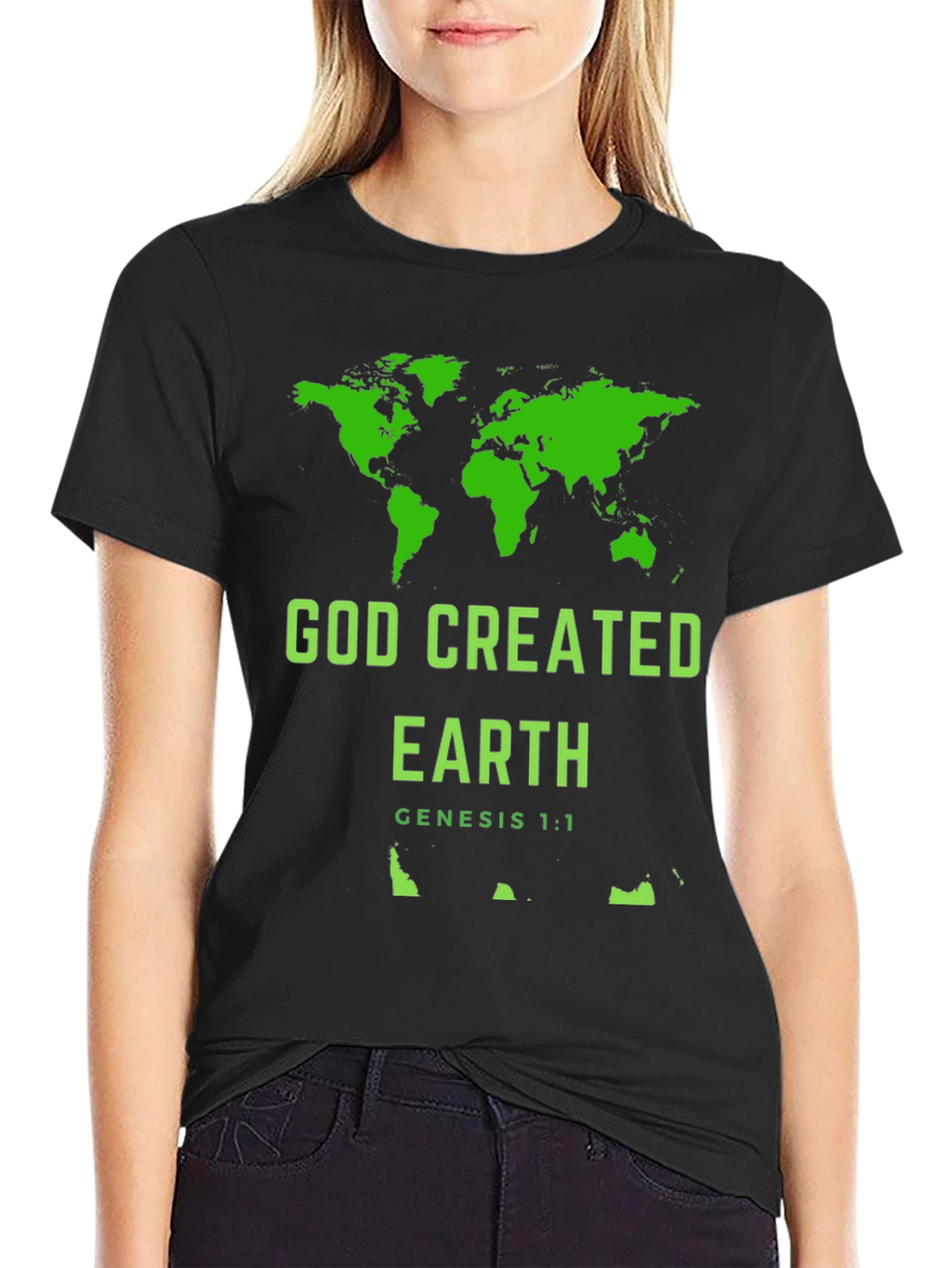 God Created Earth Christian T-Shirt