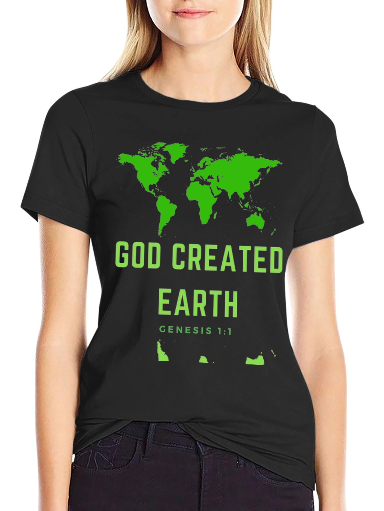 God Created Earth Christian T-Shirt