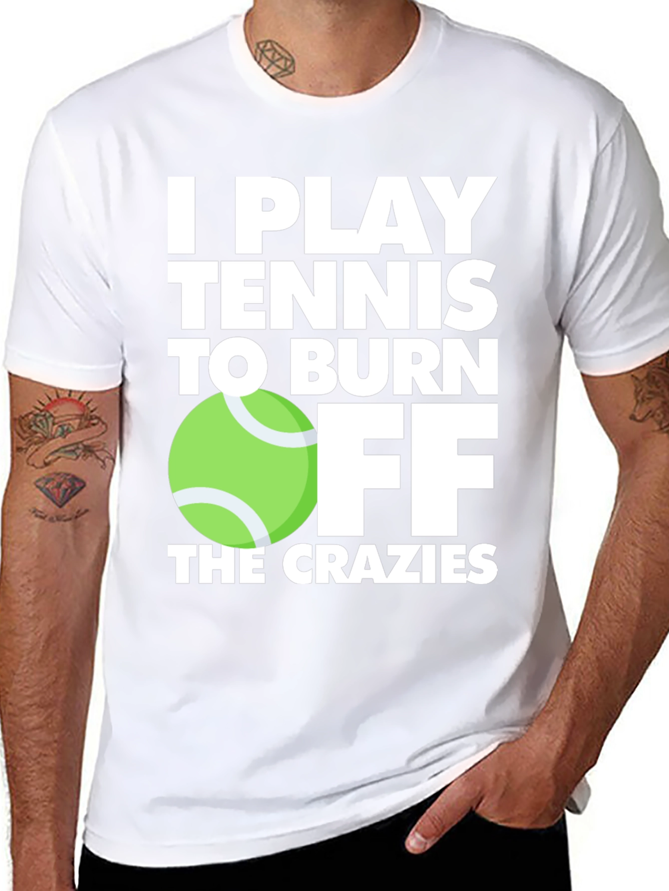 Tennis Player T-Shirt: Burn Off the Crazies