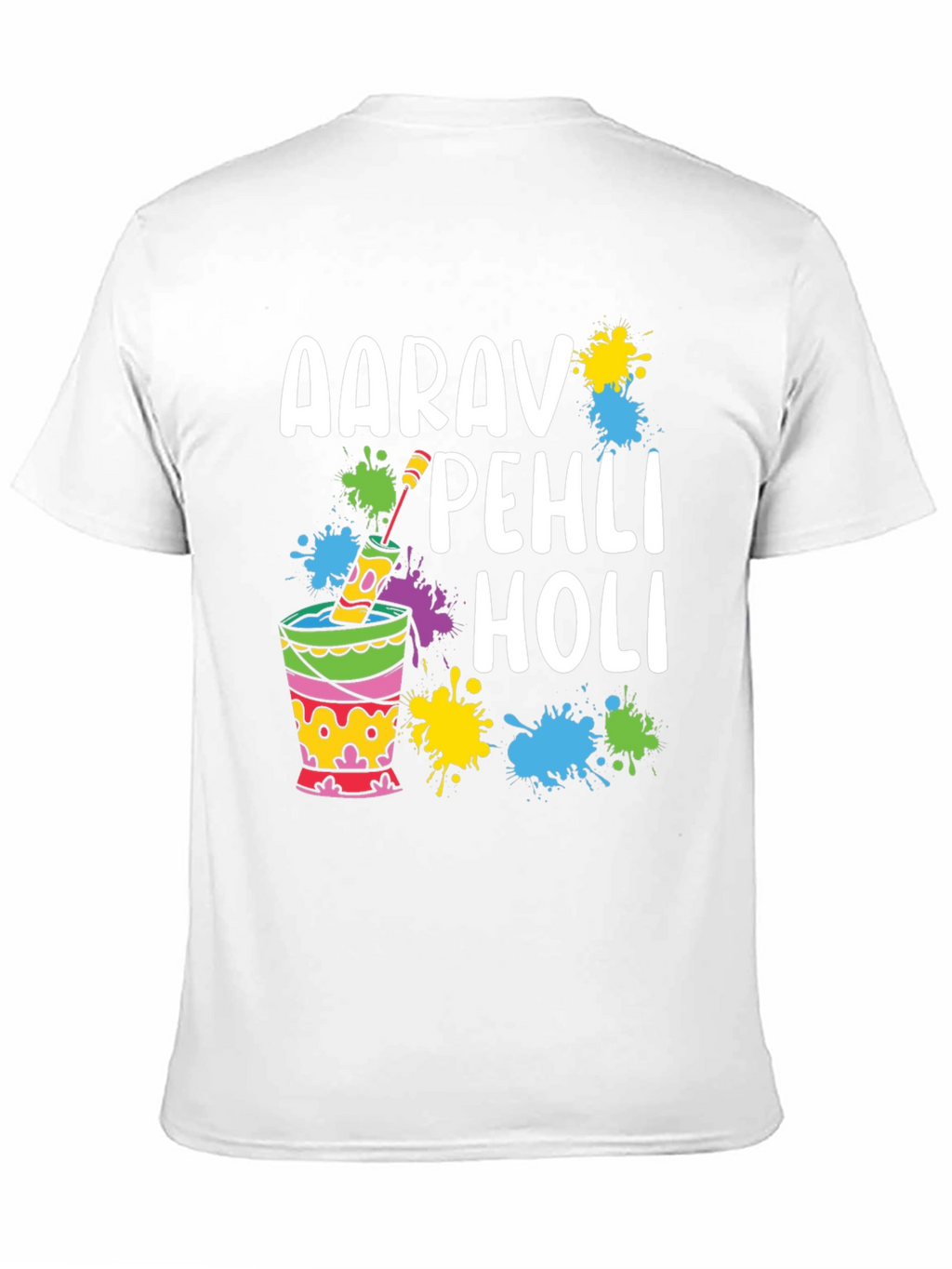 Aarav Pehli Holi T-Shirt - Holi Festival Celebration Tee