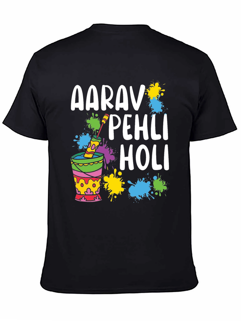 Aarav Pehli Holi T-Shirt - Holi Festival Celebration Tee