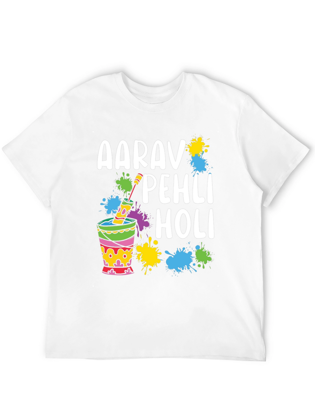 Aarav Pehli Holi T-Shirt - Holi Festival Celebration Tee