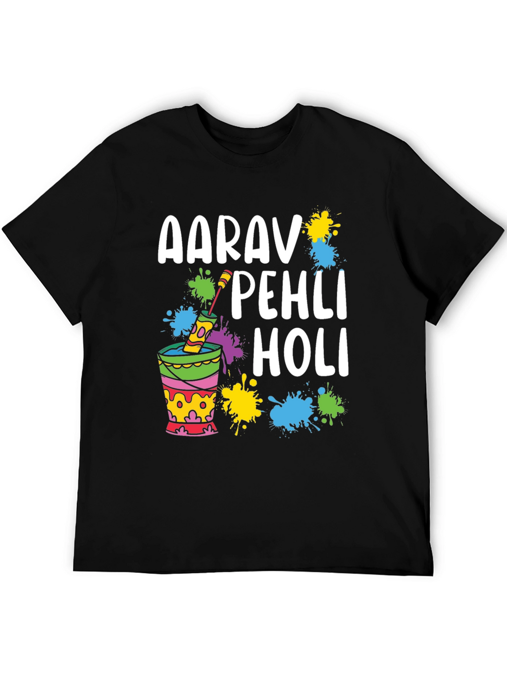 Aarav Pehli Holi T-Shirt - Holi Festival Celebration Tee