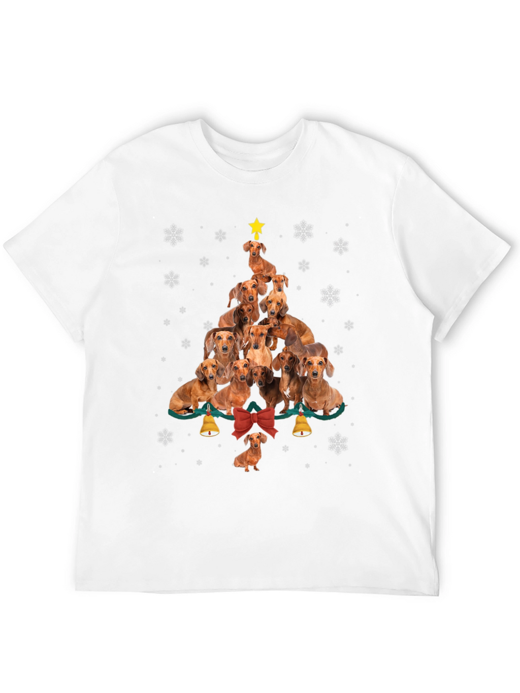 Dachshund Christmas Tree Graphic Tee