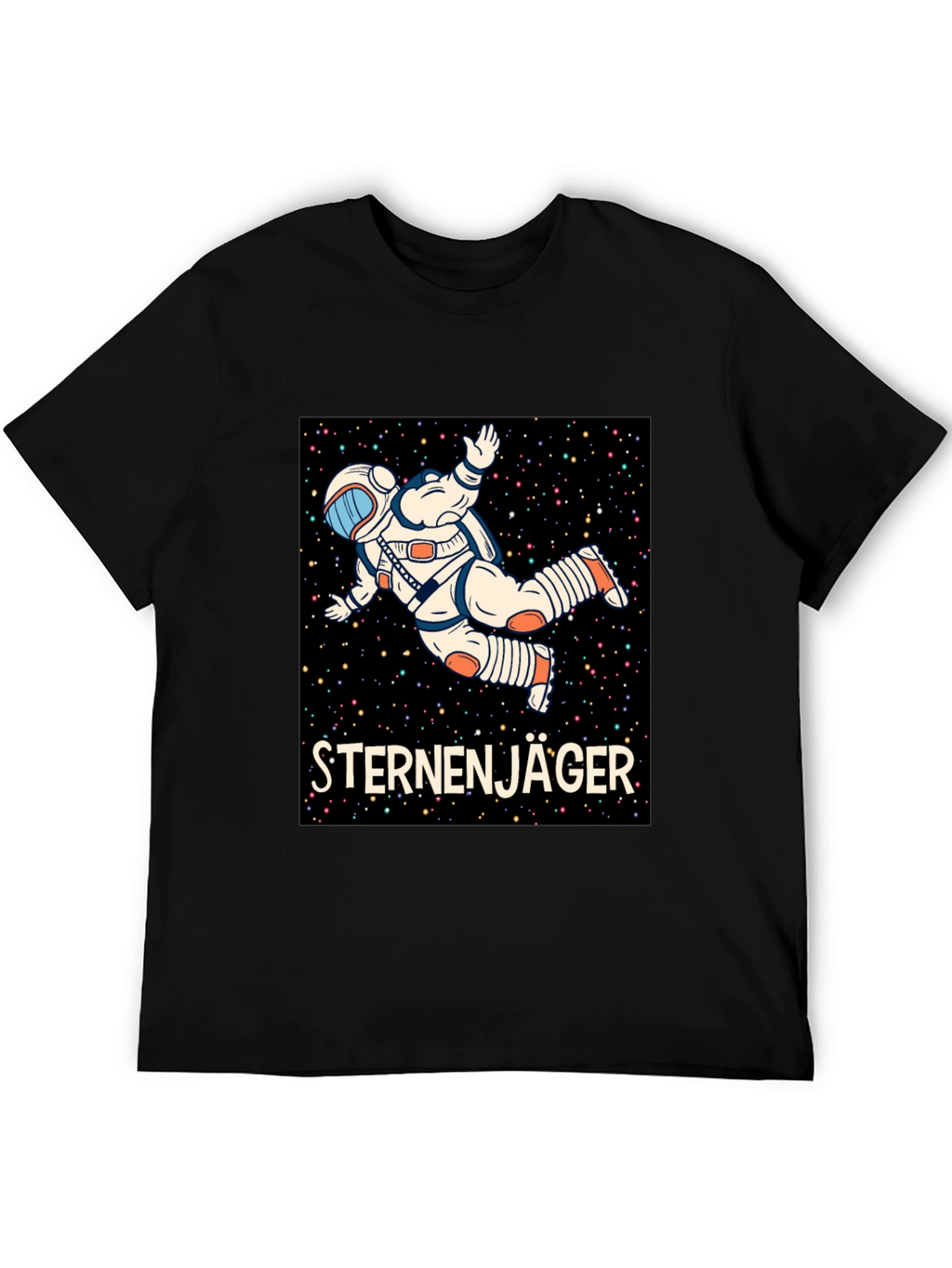 Sternenjager Astronaut Black T-Shirt