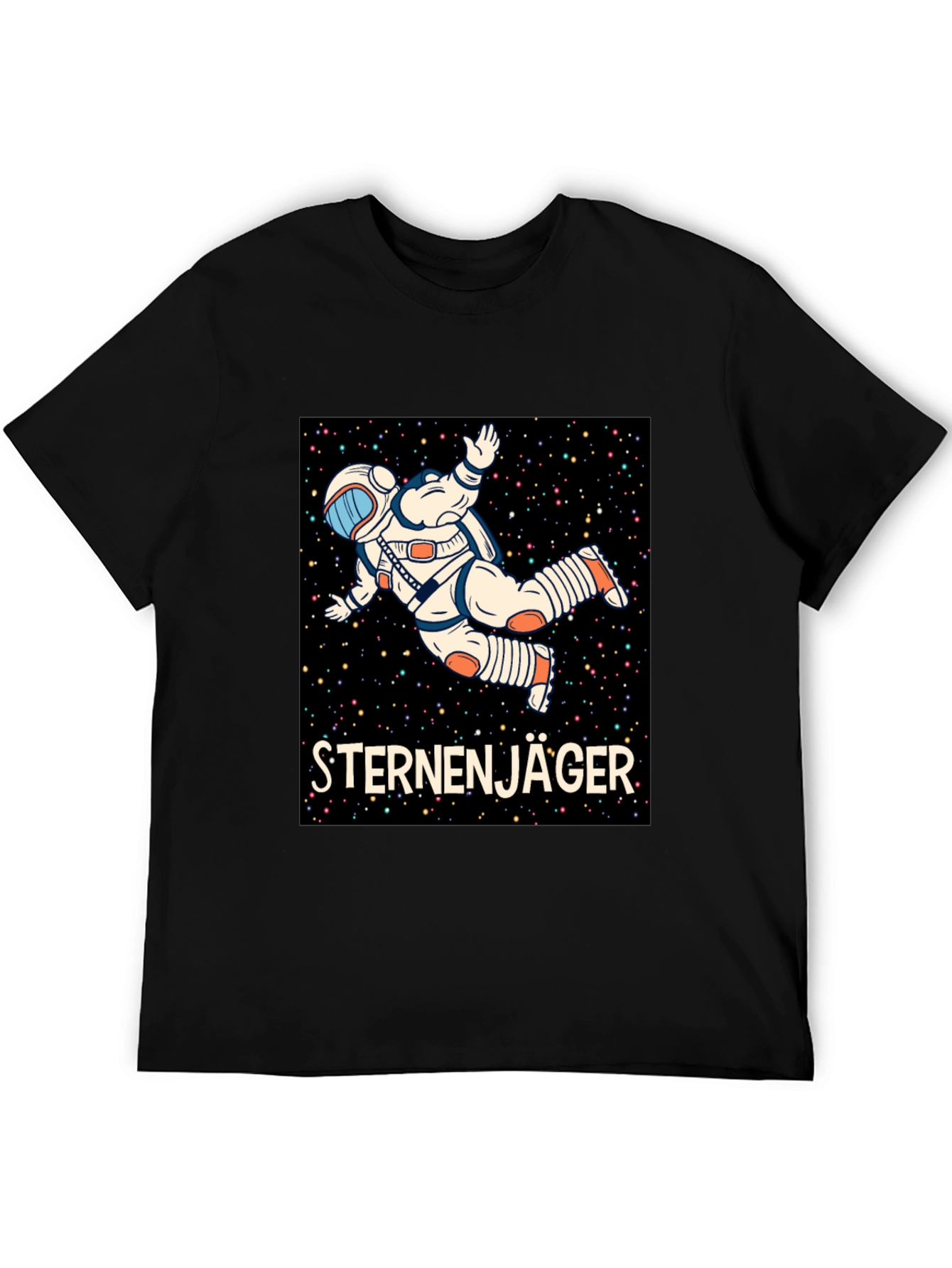 Sternenjager Astronaut Black T-Shirt