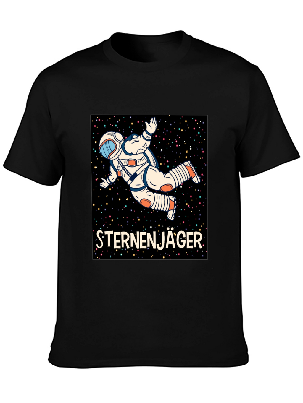 Sternenjager Astronaut Black T-Shirt