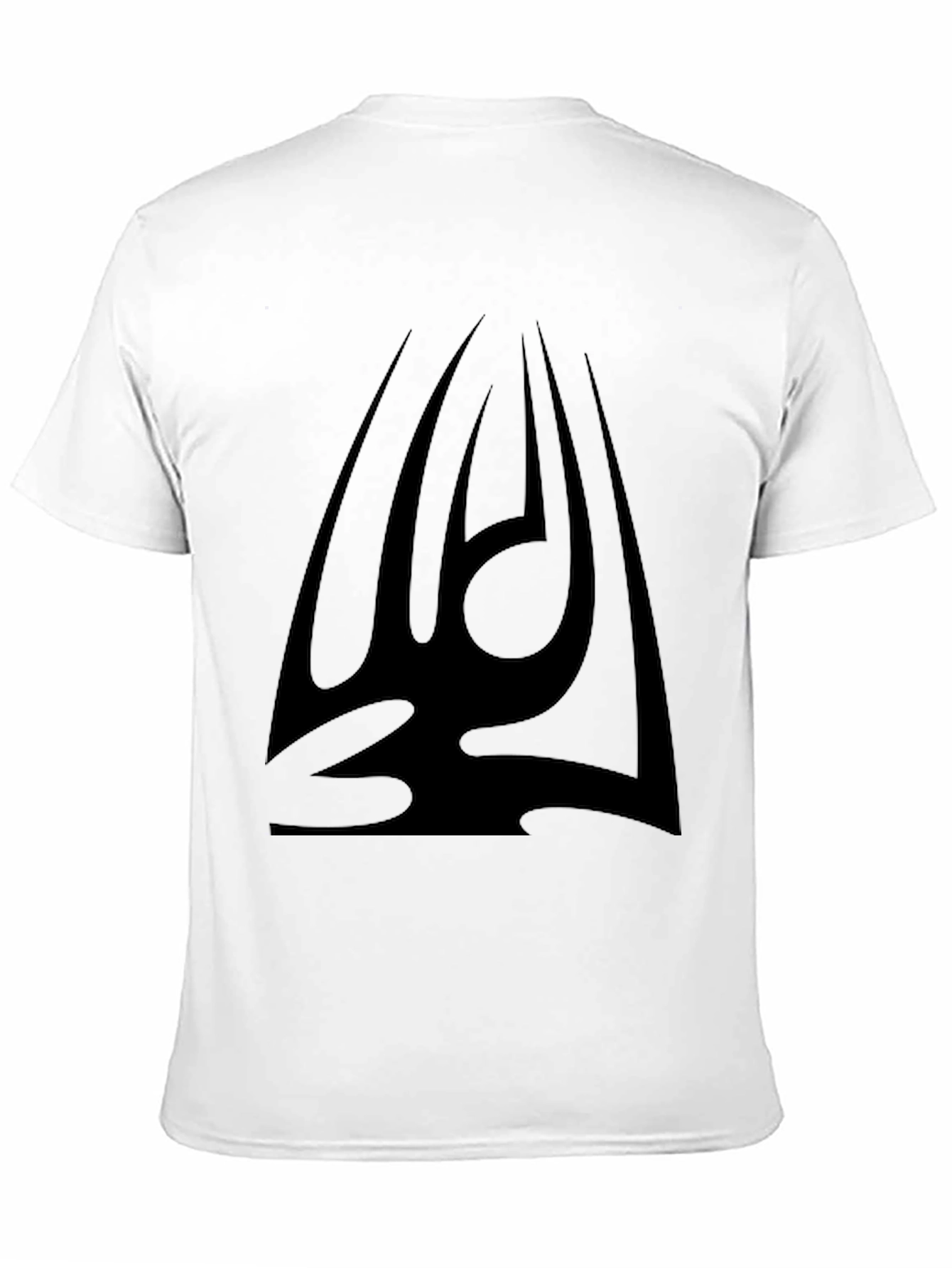 Black Graphic Tee - Tribal Design Mens T-Shirt