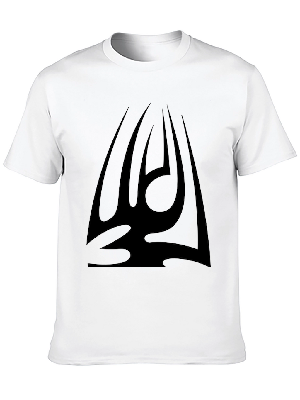 Black Graphic Tee - Tribal Design Mens T-Shirt