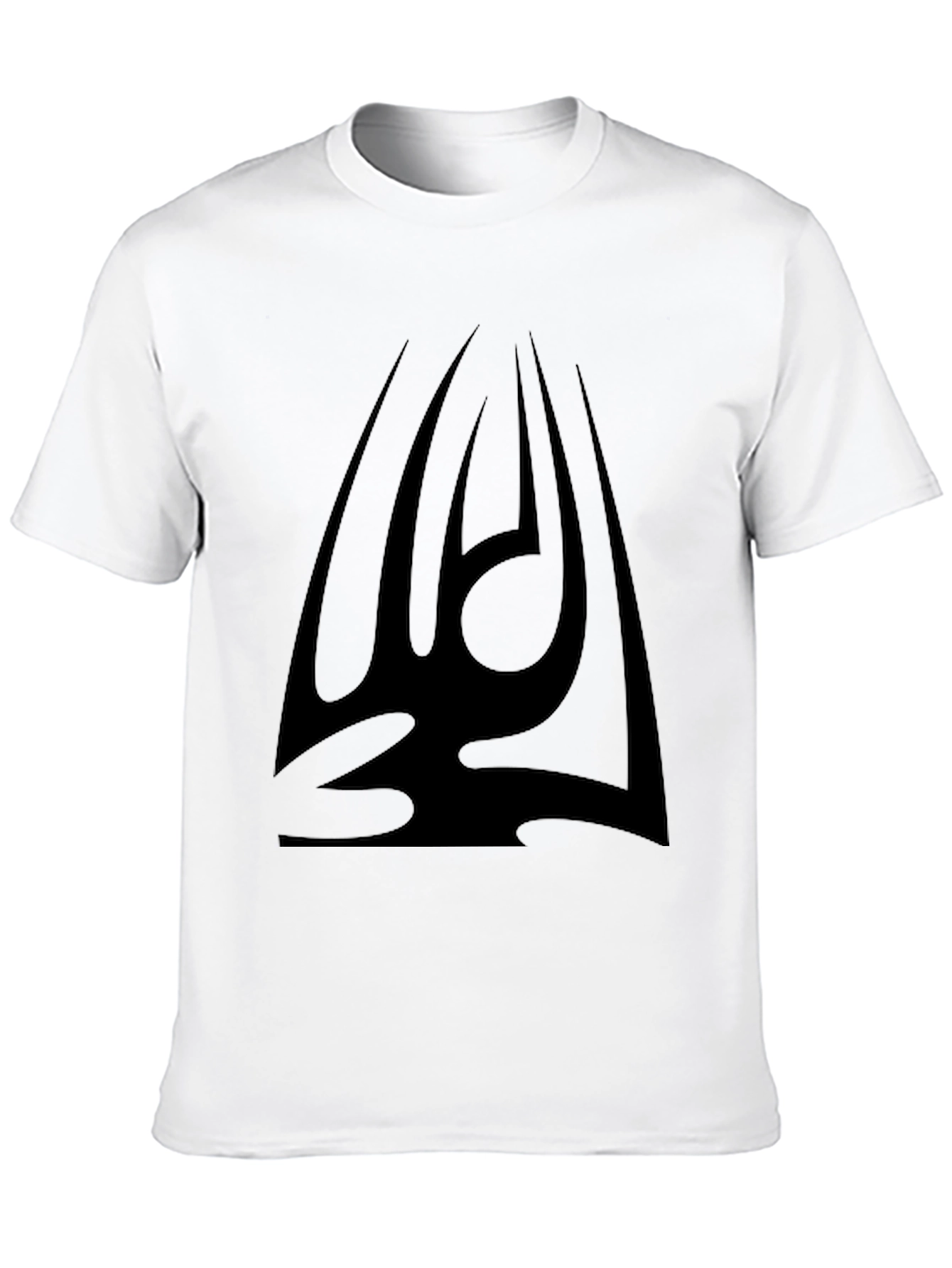 Black Graphic Tee - Tribal Design Mens T-Shirt
