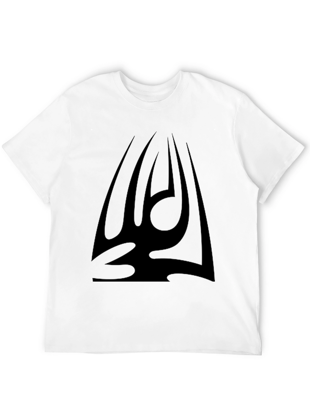Black Graphic Tee - Tribal Design Mens T-Shirt