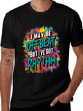 Offbeat Rhythm Graphic T-Shirt - Trendy Style