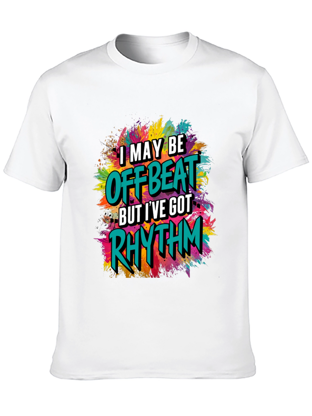 Offbeat Rhythm Graphic T-Shirt - Trendy Style