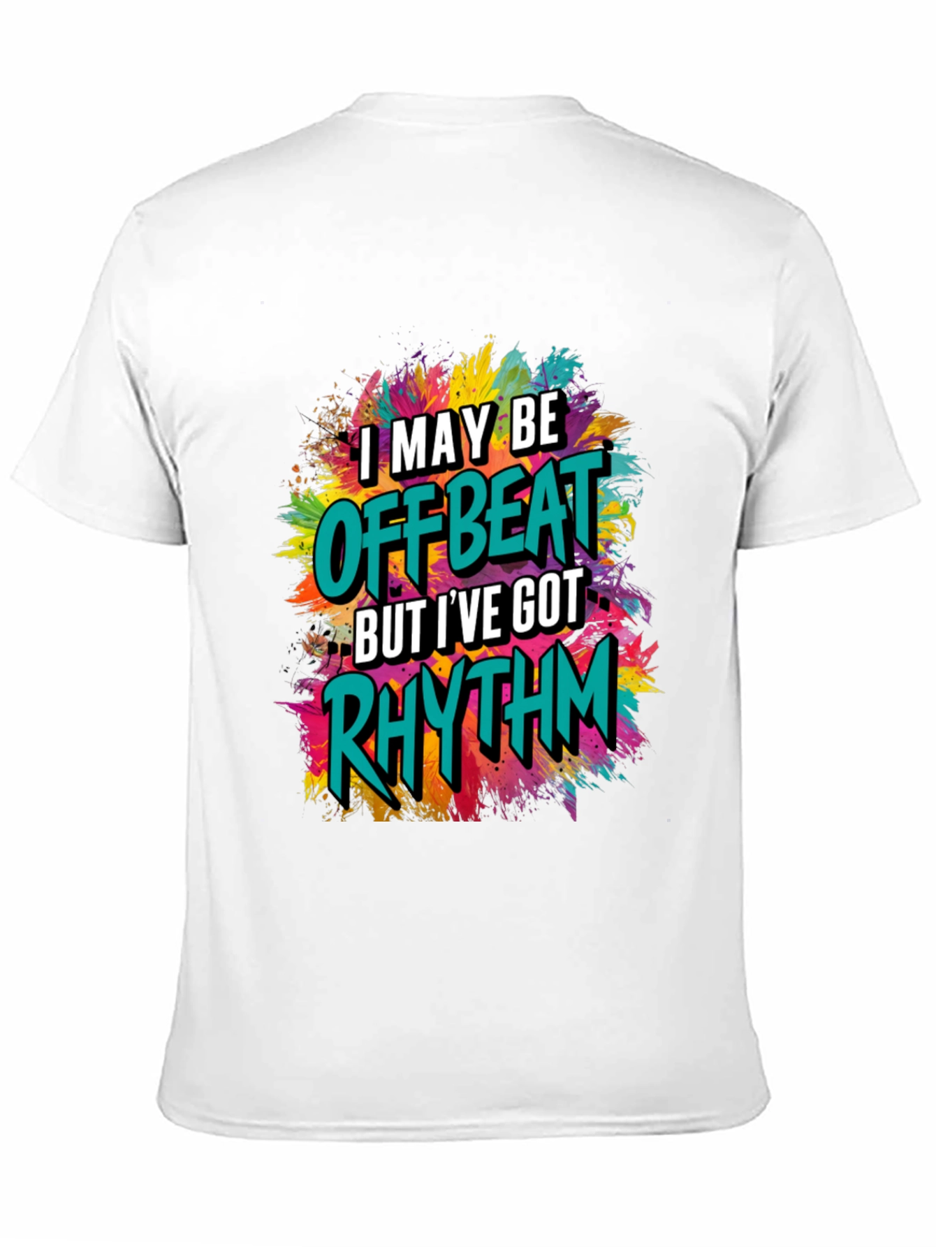 Offbeat Rhythm Graphic T-Shirt - Trendy Style