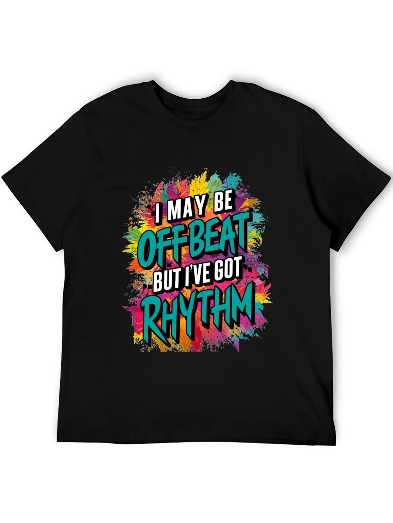 Offbeat Rhythm Graphic T-Shirt - Trendy Style