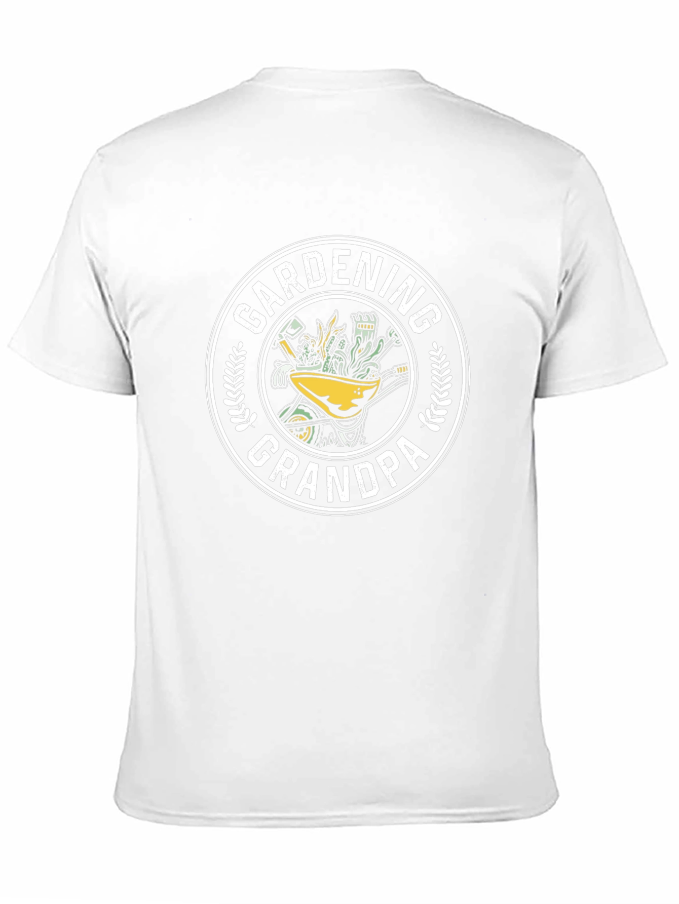 Gardening Grandpa Black T-Shirt