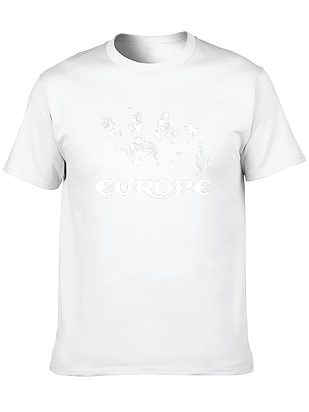 Europe Band Black Graphic T-Shirt