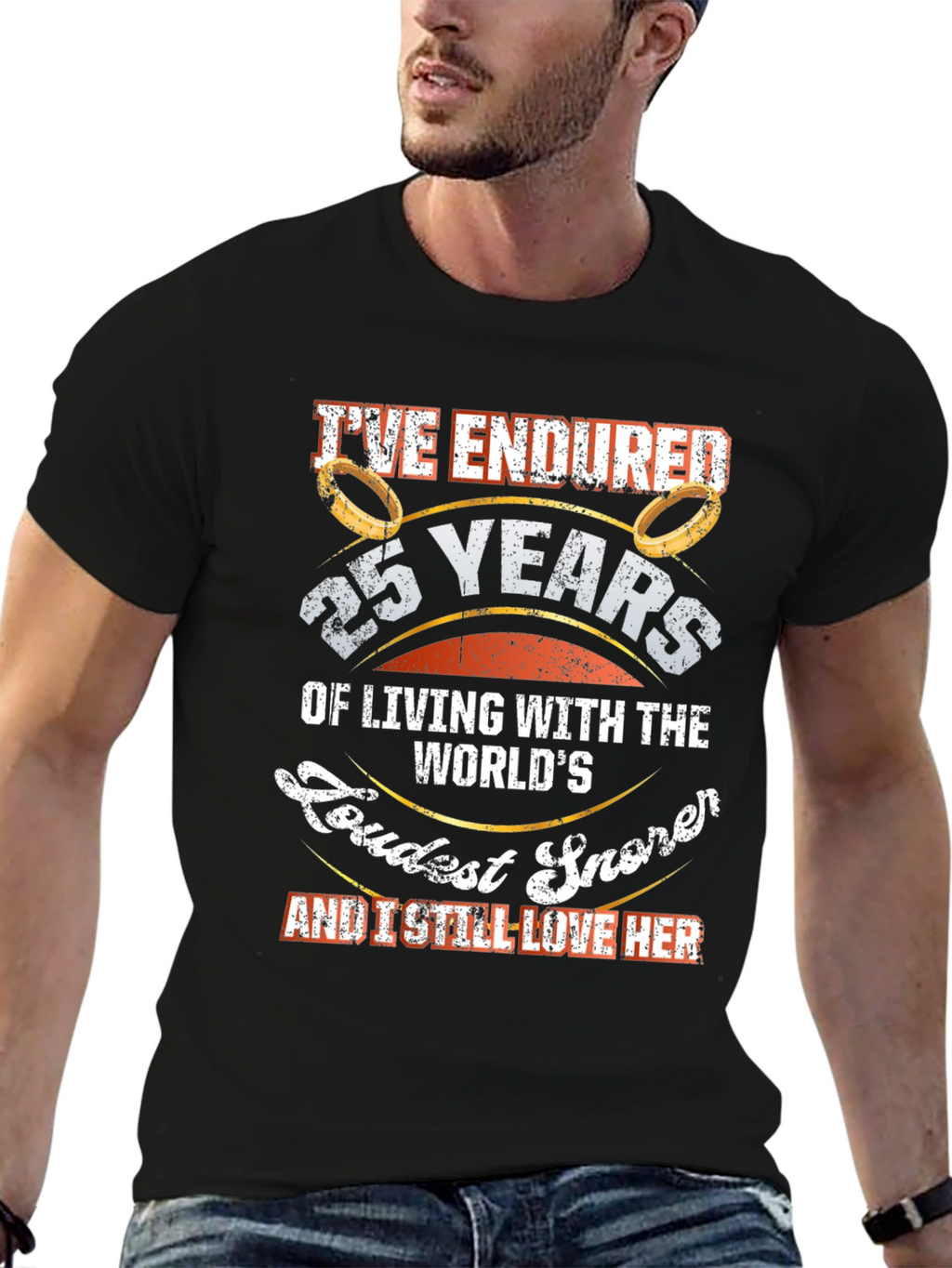 25th Anniversary Loudest Snorer T-Shirt