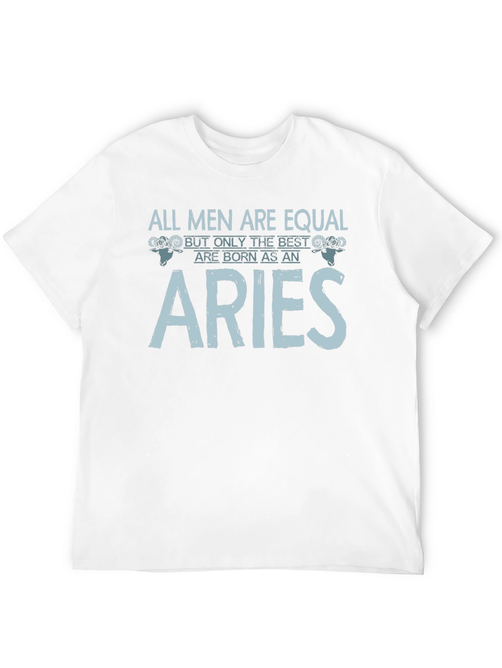 Aries Zodiac Graphic Print Mens Black T-Shirt