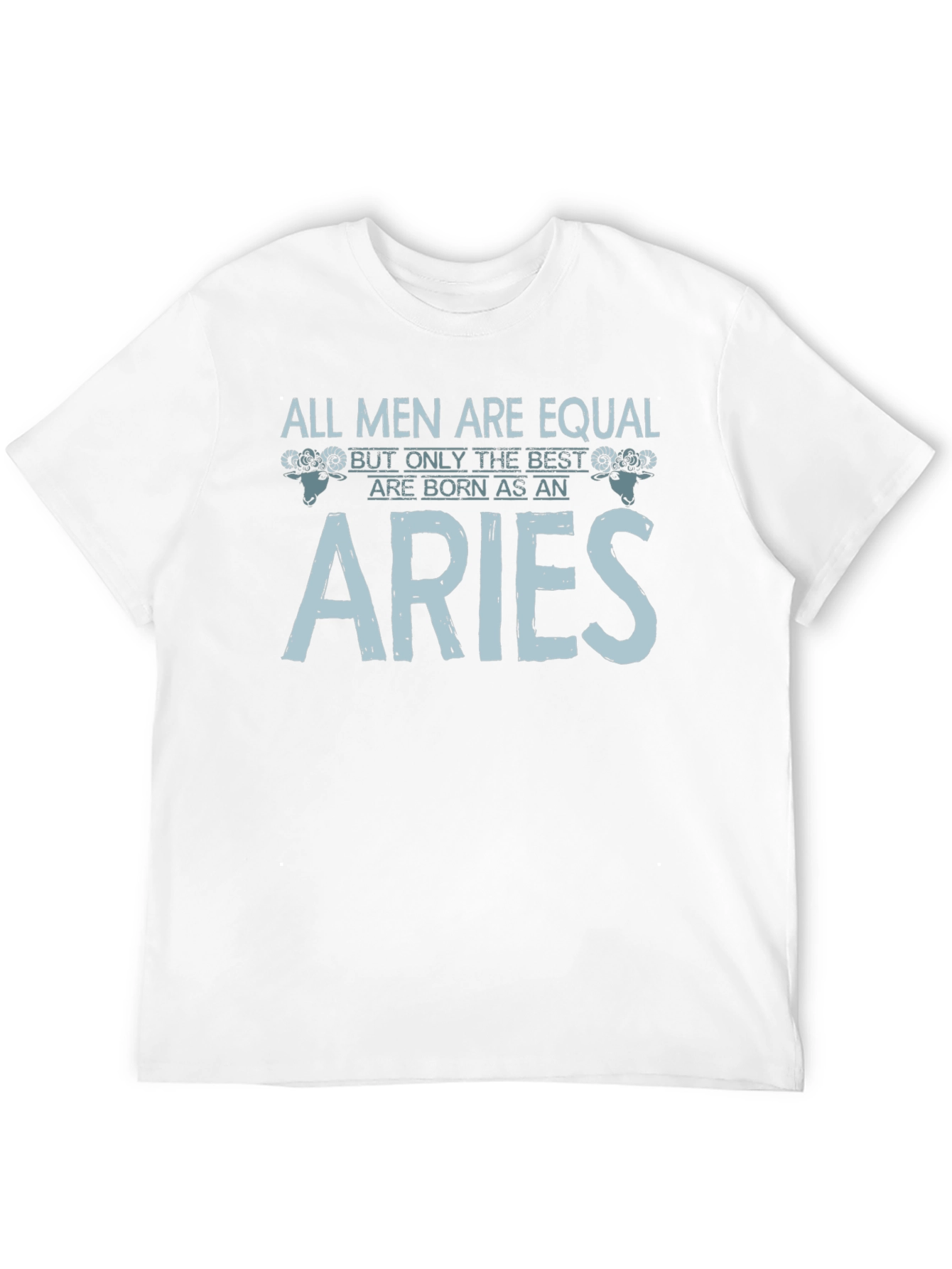 Aries Zodiac Graphic Print Mens Black T-Shirt