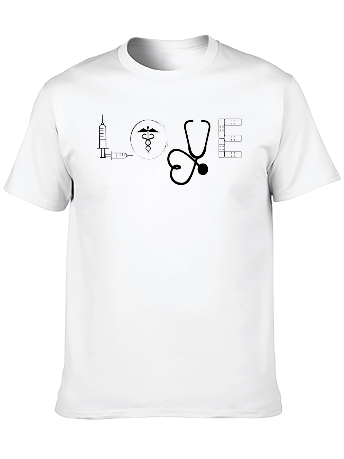 Love Healthcare Black T-Shirt