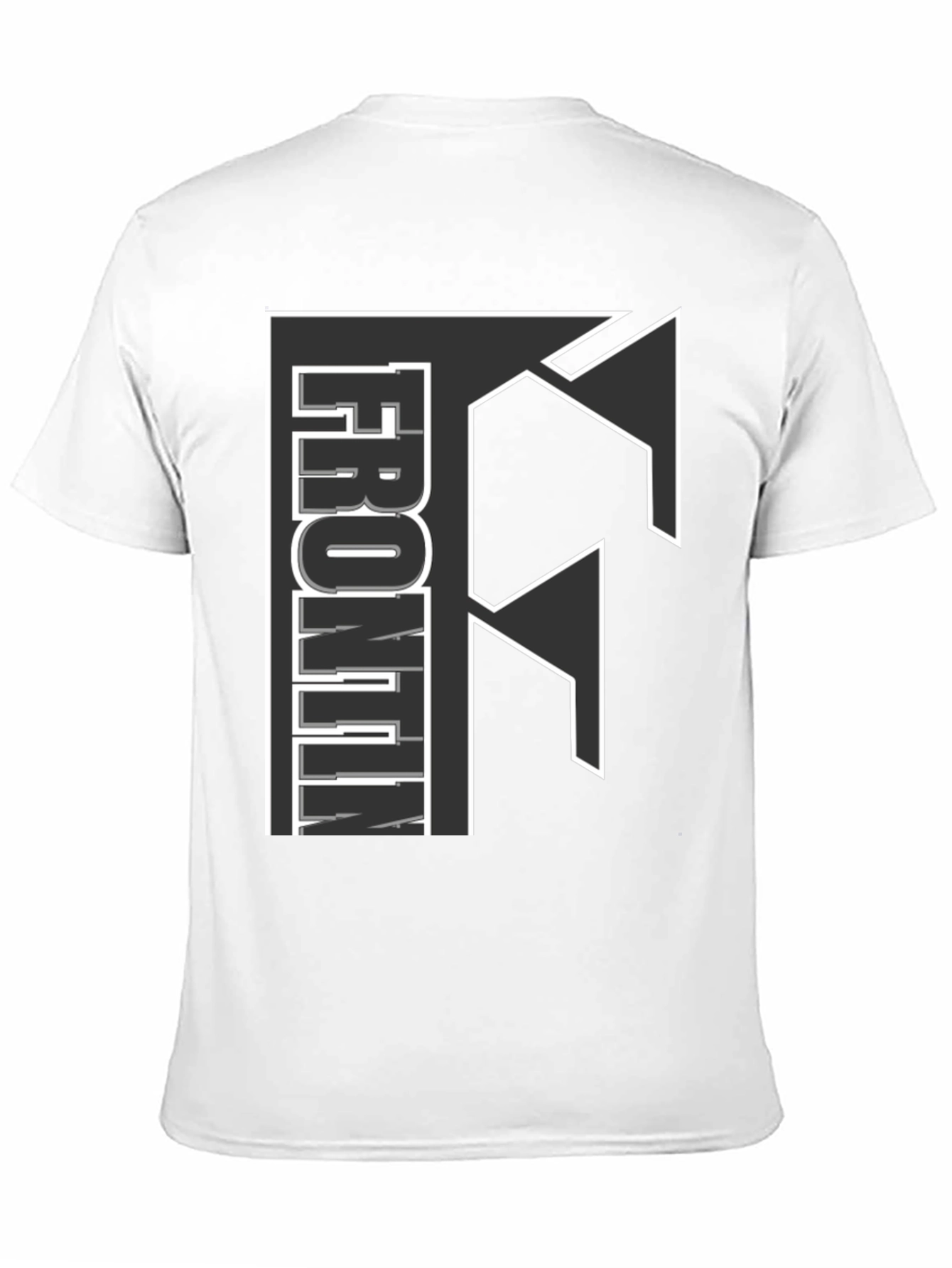 Frontin Black Graphic Tee