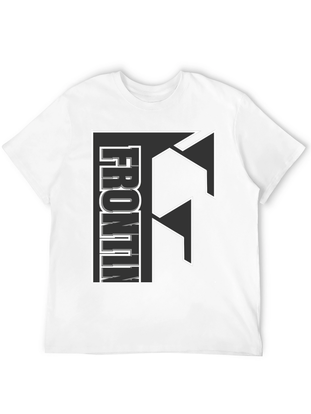 Frontin Black Graphic Tee