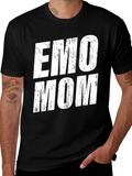 Emo Mom Graphic Tee - Distressed Print