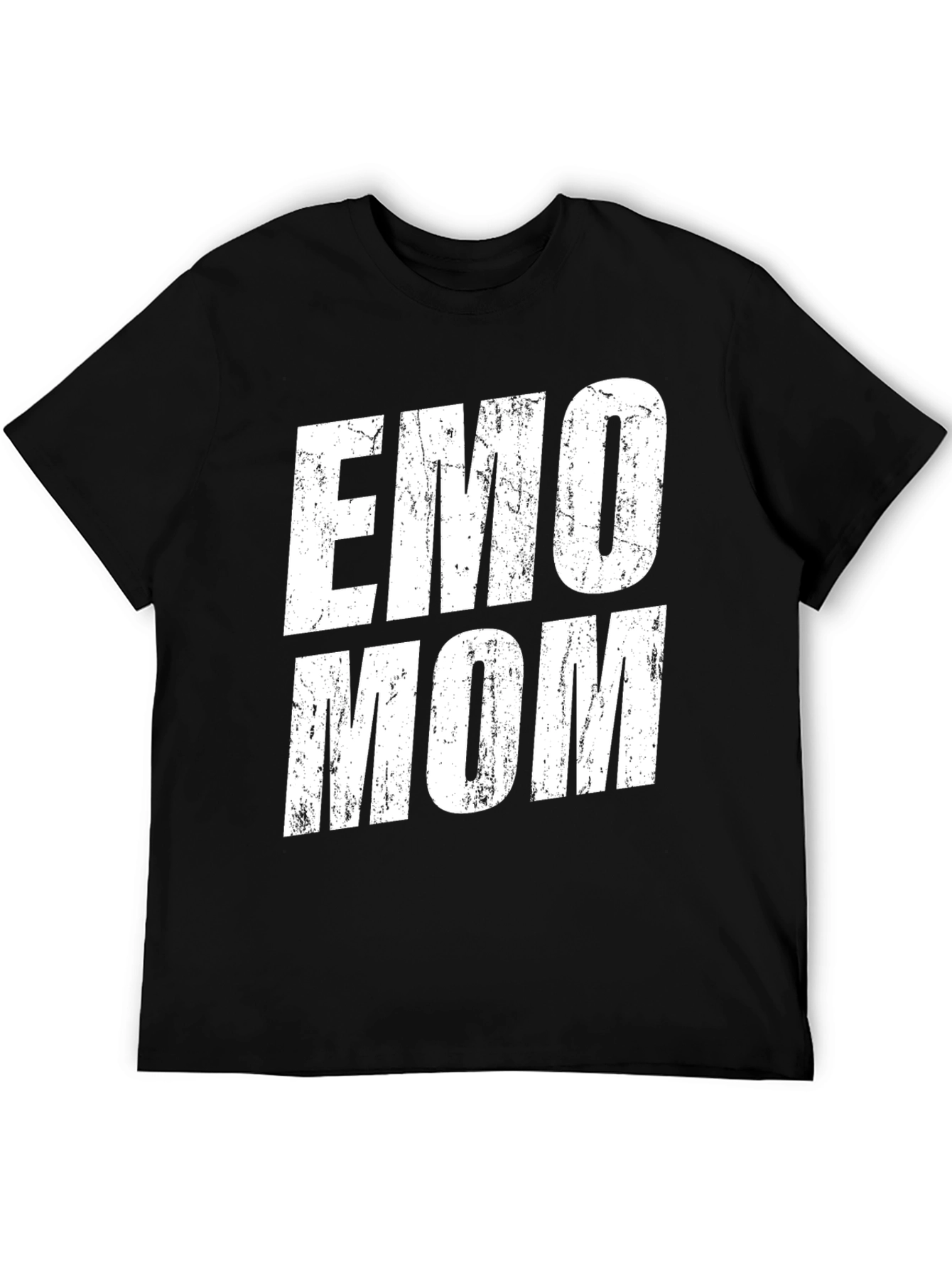 Emo Mom Graphic Tee - Distressed Print